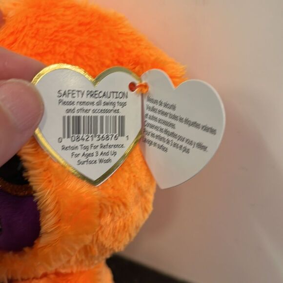 Ty Beanie Boos - SKELTON the Halloween Ghoul (6 Inch) MINT with MINT TAGS - Picture 6 of 12